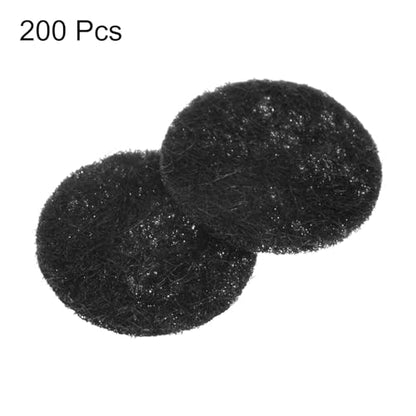 HARFINGTON 200pcs Round Felt Circles, 10mm 3/8" Pre Cut Felt Craft Pads Non-Woven Mini Felt Fabric Circles for DIY Sewing Handcraft Cut Projects Craft Finishing, Black - color: Black, size: 10mm