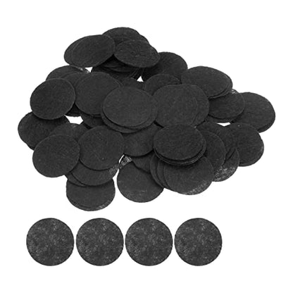 HARFINGTON 300pcs Round Felt Circles, 30mm 1-1/4" Pre Cut Felt Craft Pads Non-Woven Mini Felt Fabric Circles for DIY Sewing Handcraft Cut Projects Craft Finishing, Black - color: Black, size: 30mm
