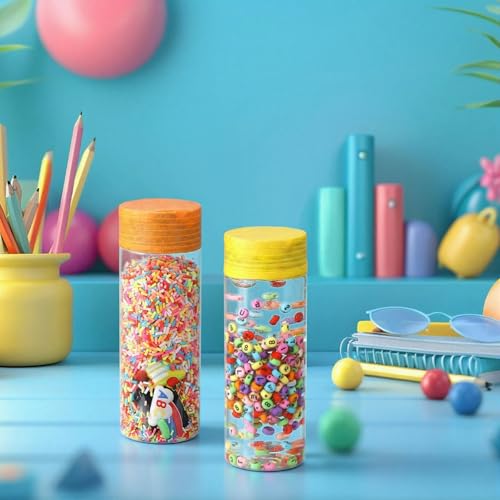 146 Pcs Sensory Bottle Fillers Kit Counting Sorting Education