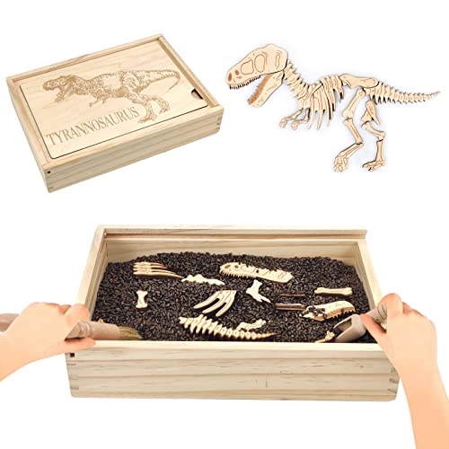 Dinosaur Excavation Archaeology Dig Kit for Kids, Fossil Sensory Bin Toys - style: Tyrannosaurus