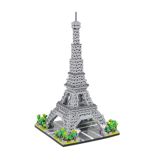 Building Blocks Set 3585 Pieces Architecture Eiffel Tower Model Building Kit World Famous Architecture Model Micro Building Blocks - color: Eiffel Tower