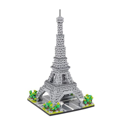 Building Blocks Set 3585 Pieces Architecture Eiffel Tower Model Building Kit World Famous Architecture Model Micro Building Blocks - color: Eiffel Tower