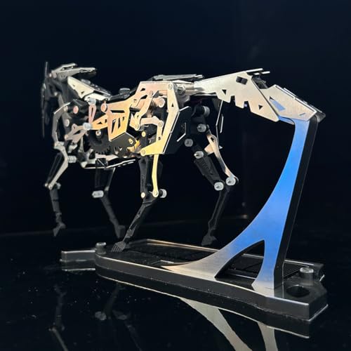 Solar-Powered Metal Mechanical Horse Model Kit, 165PCS