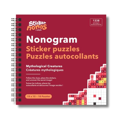 Nonogram Puzzle Booklets for Mindfulness & Stress-Relief - size: 15 x15