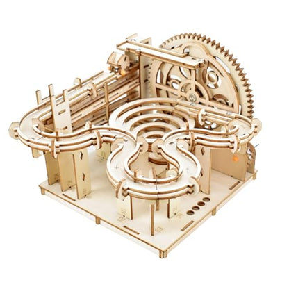 YSWOOD WORLD 3D Wooden Puzzles for Adults, DIY Model Marble Run Kit
