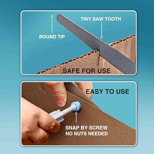 Cardboard Cutter for Kids,208PCS Cardboard Construction Tool,Safe DIY Kit for Boys Girls Arts & Crafts STEM Educational Toys