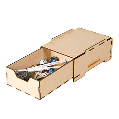 The Broken Token Modular Paint Rack - Half Drawer Organizer for Paint Bottles, Pots, and Brushes - Expands Storage, Elevates Racks - Customize Your Pieces with Easy Organization & Access - style: Half Drawer