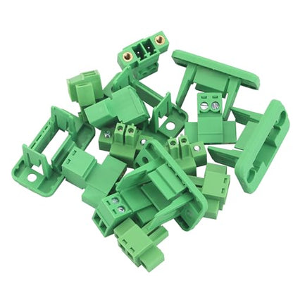 5Sets 2Pin 3.81mm Through-Wall Screw Terminal Block Connectors - size: 2 Pin