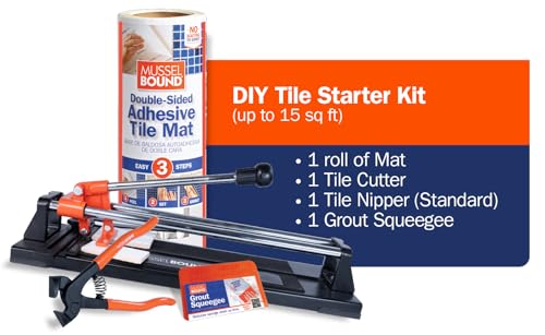 MusselBound® - DIY Starter Kit (up to 15 sq ft) Score, Snap & Stick. Essentials to Tile a Small backsplash