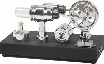 Sunnytech Hot Air Stirling Engine Motor Electricity Generator Educational Colorful LED SC (SC011) - style: SC011