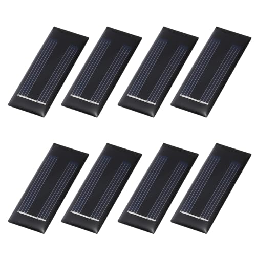 MECCANIXITY 8Pcs 1V 0.05W 50mA Mini Solar Panels, Small Solar Photovoltaic Power Cells Charge DIY Electric Toy Materials Kits - style: 1V 0.05W 0.05A
