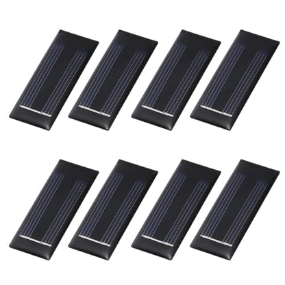 MECCANIXITY 8Pcs 1V 0.05W 50mA Mini Solar Panels, Small Solar Photovoltaic Power Cells Charge DIY Electric Toy Materials Kits - style: 1V 0.05W 0.05A