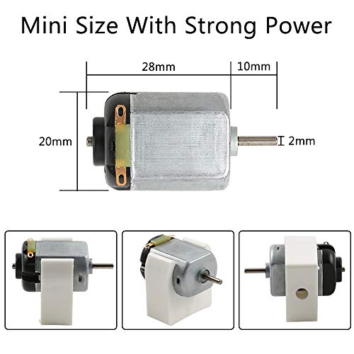 Sntieecr 6 Set DC Motors Kit, Mini Electric Motor 3V 15000RPM - style: 6 Set DC Motors Kit