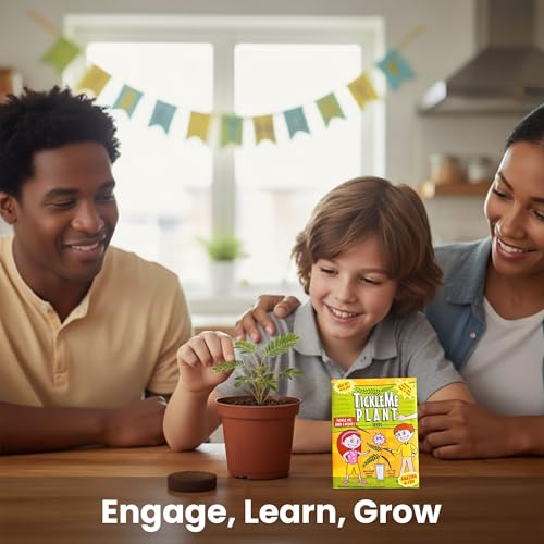 TickleMe Plant® Birthday Party Favors (2-Pack) – Touch It & Watch It Move! | Sensitive Plant Kids Grow Kit | Fun Interactive Indoor Gardening Gift for Kids, Classroom, STEM Activity - style: Birthday Party Favors