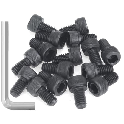 35 Pieces M6 x 10mm Socket Head Cap Screws, Thread Pitch 1.0mm, Sutemribor M6 Black Screws, 12.9 Grade Alloy Steel, Black Oxide Finish, Fully Threaded - size: M6 x 10mm, style: Socket Head