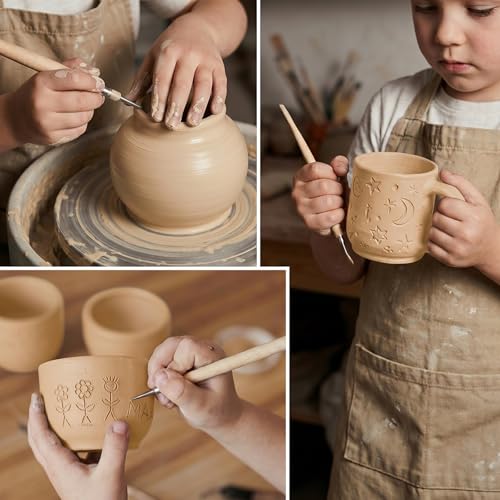 Aujazyble Air Dry Clay - 3.3lbs Yellow Natural Pottery Clay for Kids - color: Yellow