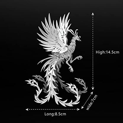 FILASLFT 3D Metal Puzzles for Adults,Mechanical Model Kit Undead Bird - color: B2-undead Bird-silvery