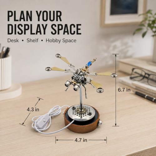 3D Metal Puzzles for Adults, Mechanical Model Building Kit for Home Decor