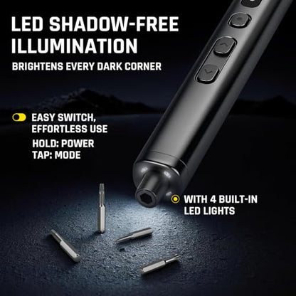 GRENPRO 78-in-1 Precision Cordless Electric Screwdriver, with LED Display - color: Gray