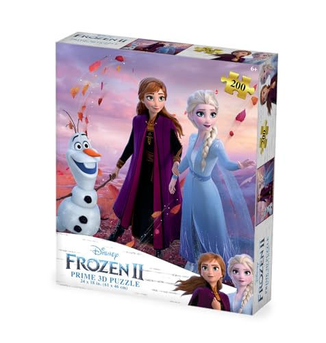 Prime 3D Disney Frozen, 200-Piece 3D Jigsaw Puzzle, 24x18