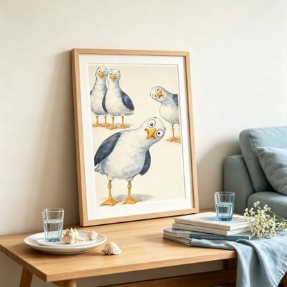 Animal Diamond Painting Kits for Adults,Cartoon Seagull Diamond Art Kits - color: KM1315-1
