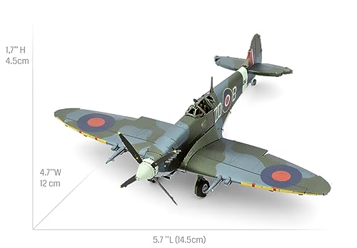 Metal Earth Supermarine Spitfire Color 3D Metal Model Kit Fascinations - style: Retro" or "Classic