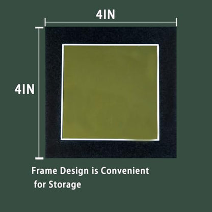 4 x 4 Inch Magnetic Field Viewing Film, Magnetic Field Viewer, Magnetic Flux Display, Magnet Pattern Detector, Scientific Project Teaching, Automatic and Reusable Recovery - size: 4" x 4"