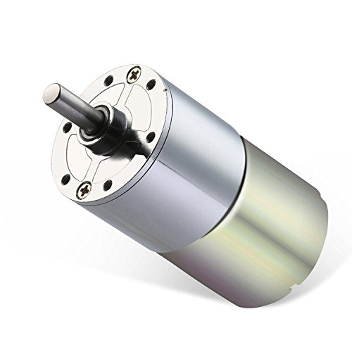 DC 12V 50RPM Gear Motor High Torque Electric Micro Speed Reduction Geared Motor Centric Output Shaft 37mm Diameter Gearbox Direct Current Motors - color: 50 RPM, size: 12 Volt
