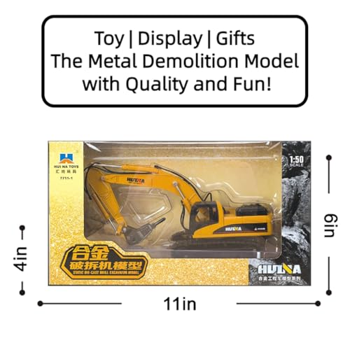 Die Cast 1:50 Scale All-Metal Demolition Machine Model - Highly Detailed Construction Toy, Perfect for Collectors and Display, Durable Alloy Material, Ideal Gift - style: Demolition Machine model