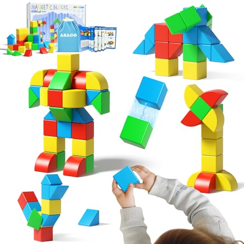 Magnetic Blocks for Kids Ages 1-3, Large Magnet Toys Toddler Building - style: 36PCS (1.34in)