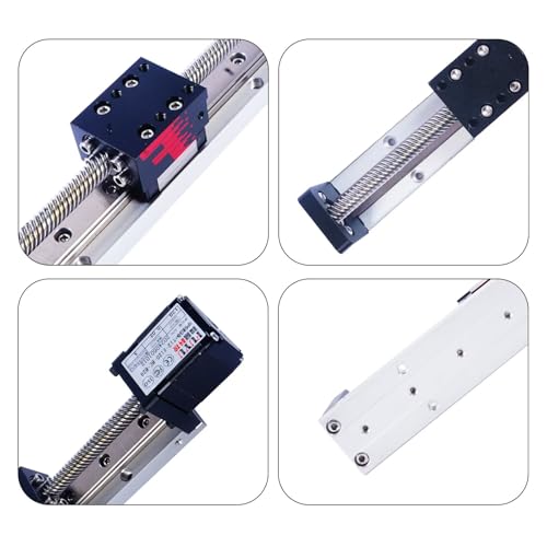 FUYU FSK30 Mini Linear Rail Small Slide Guide CNC Screw Lead Motion Table Motorized Nema 14 Stepper Motor[250mm Stroke Work Size] - size: 250mm