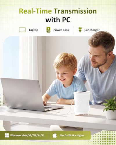1000X Handheld Digital Microscope for Kids: Pocket Microscope for Stem Toy - color: White