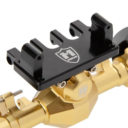 MEUS Racing Isokinetic 3-Section CVD Front and Rear Axles Maximum Steering Angle 52° Wider +5MM for Axial SCX24 Deadbolt C10 JLU Gladiator Bronco 1/24 RC Crawler Upgrade Parts (Anodized Gold) - color: Gold