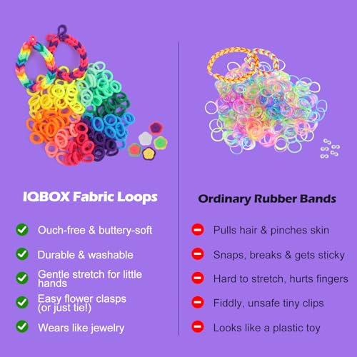 IQBOX Bracelet Making Kit Arts and Crafts for Kids Ages 8-12 - color: purple-bracelet making kit