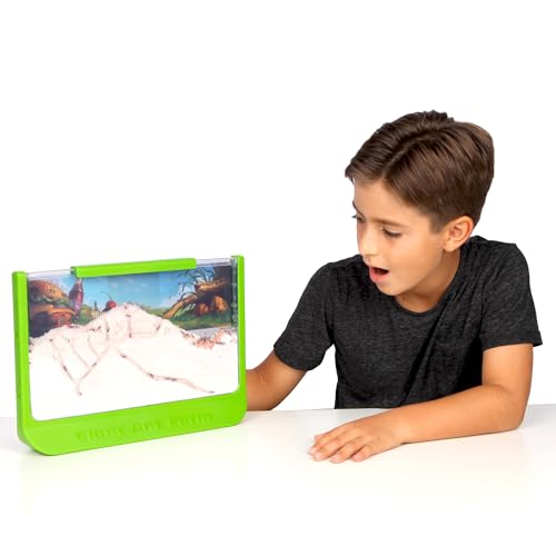Uncle Milton Giant Ant Farm - Large Viewing Area - Care for Live Ants - Nature Learning Toy - Science DIY Toy Kit - Great Gift for Boys & Girls, Green