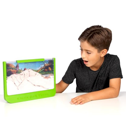 Uncle Milton Giant Ant Farm - Large Viewing Area - Care for Live Ants - Nature Learning Toy - Science DIY Toy Kit - Great Gift for Boys & Girls, Green