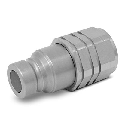 Summit Hydraulics 1/2" Skid Steer Bobcat Flat Face Hydraulic Quick Connect Couplers/Couplings Set w/Dust Caps - size: 1 Set