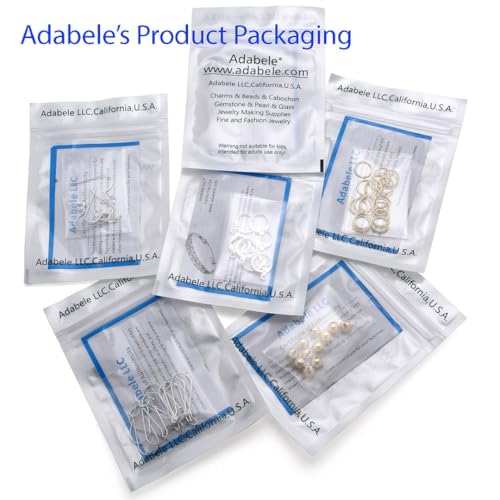 10pcs Adabele Real Sterling Silver Pendant Clasp Peg Bail 4mm/0.16 Inch Cap - color: Sterling silver, size: 4mm (0.16") Cap - 10pcs