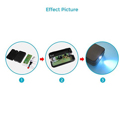 2 Pack DIY Flashlight Soldering Practice Kit for School Learning & Home Use - color: 2 Pack-flashlight