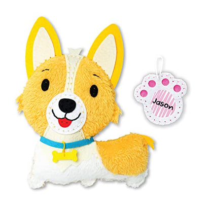 C.S. Kids Magic World DIY Personalised Sewing Kit - My Sewing Pals (Puppy/Bunny/Kitten)|Arts & Crafts Gifts | Educational Sewing Kit for Kids | Sew Your Own (Safety Needle & Instruction Included)