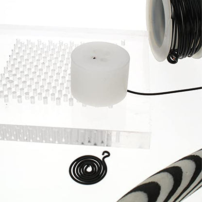 The Beadsmith Wig Jig Delphi Spiral Maker – Wire Elements Nylon with Metal Pin, .6” x .86” (15mm x 22mm) - Used for Making Wire Components & Jewelry Designs - size: Spiral Maker