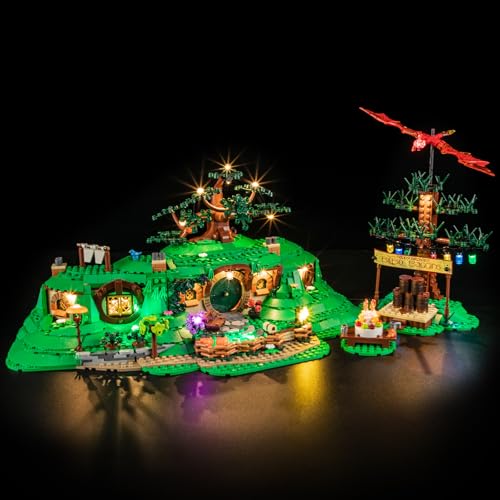 YEABRICKS LED Light Kit for Lego Lord of the Rings: The Shire 10354 - style: Only Light The Shire