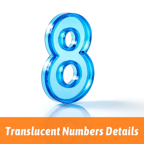 48 Pcs Plastic Numbers and Symbols, Early Math Set - color: Numbers and Symbols