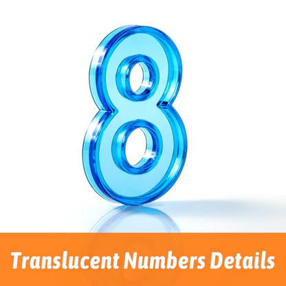 48 Pcs Plastic Numbers and Symbols, Early Math Set - color: Numbers and Symbols