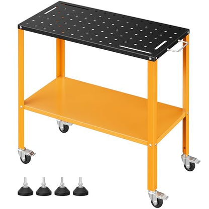 CAMMOO 1200LBS Welding Table, 36"x18" Portable Welding Table, for Garage & Workshop
