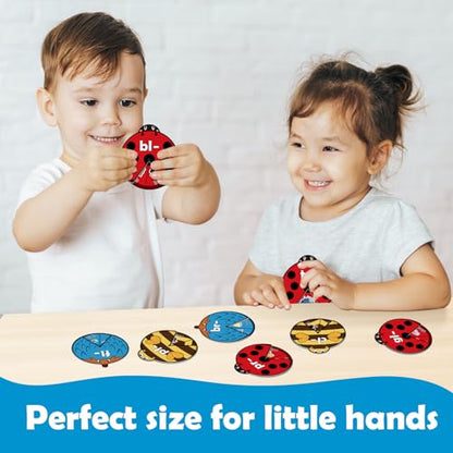 Kasfalci Blends & Digraphs Cards, Phonics Games,Speech Therapy Toys for Toddlers Kids,Learn to Read, Spelling Reading Learning Sight Words Games,Kindergarten Preschool Learning Activities Educational - style: Blends & Digraphs