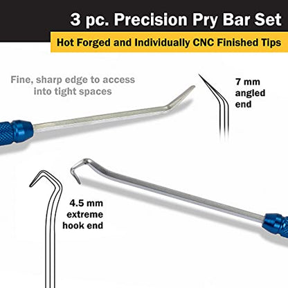 Titan Tools 85504 3-Piece Precision Pry Bar Tool Set s - style: 3-Piece Set