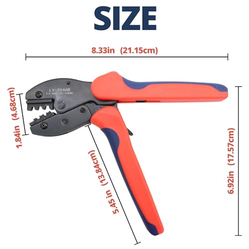 Solar PV Cable Crimping Tool for MC4 Connectors, AWG14–10 - color: Solar Crimping Tool