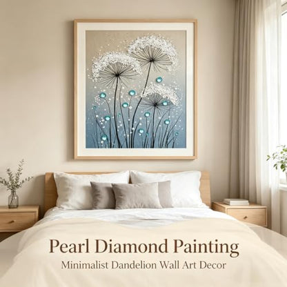 BYGFHLYW Pearl Diamond Painting Kits for Adults,Dandelion Diamond Art Kits - color: PL71-1