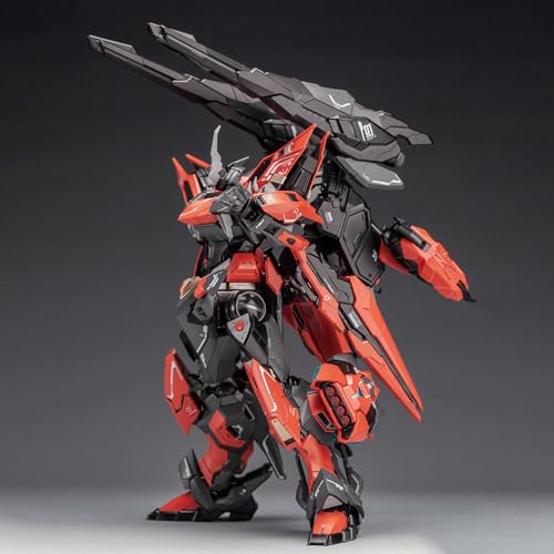 Pipigirl 1/100 Plastic Alloy Skeleton Mecha Action Figures Kits, Yan Mie, 8.66 in High, Easy to Assembly Mecha Model - color: Yan Mie